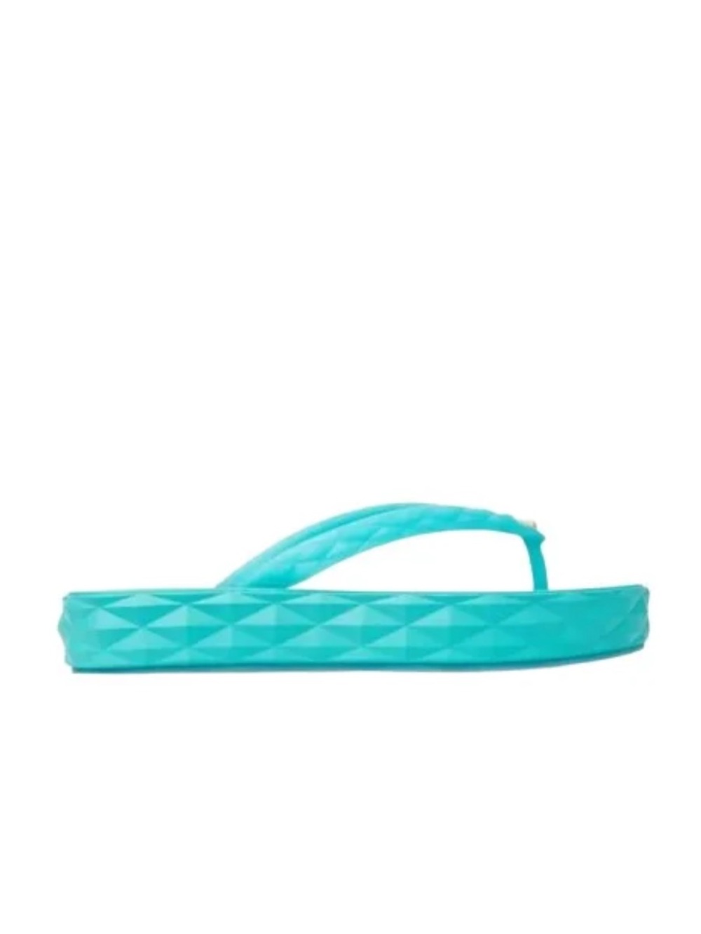 Jimmy Choo Turquoise Quilted Dian Flip Flop Sandal - Malibu